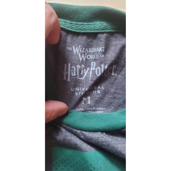 Universal Studios Slytherin Keeper Quidditch Harry Potter Movie Shirt - M medium - Picture 4 of 6